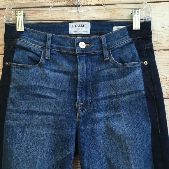 FRAME JEANS‎ LE HIGH SKINNY CROP IN KENYA WASH - Picture 6 of 9